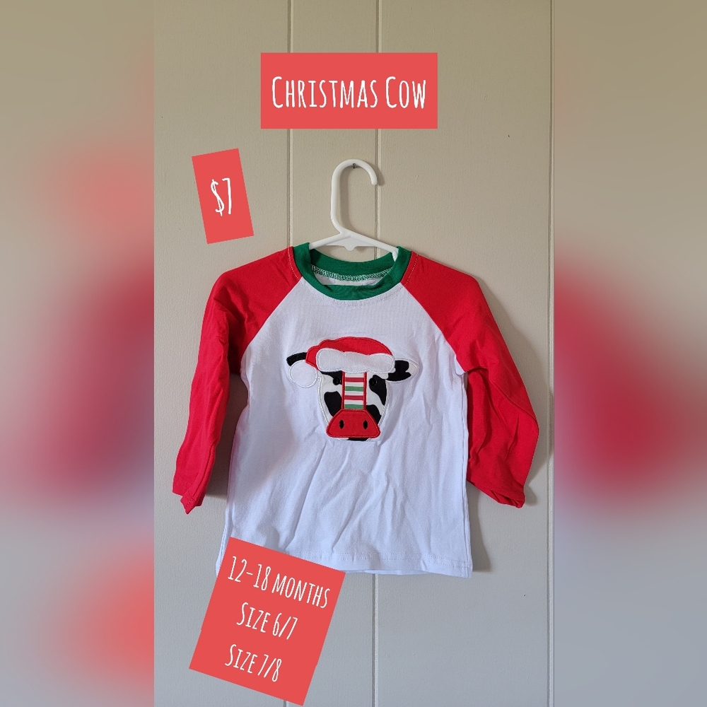 Christmas Cow Shirt